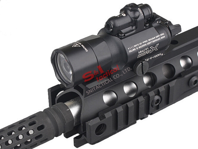 SF X400 Ultra LED Pistol/Rifle WeaponLight (500 Lums, Red laser)
